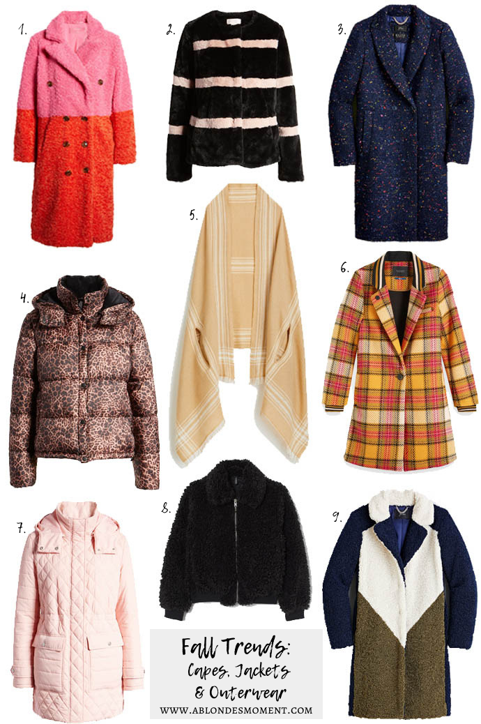 Fall Trends: Capes, Jackets & Outerwear - A Blonde's Moment