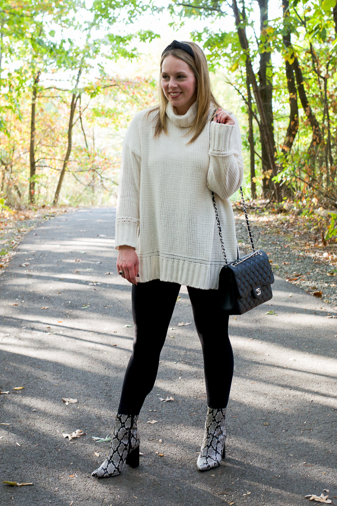 cozy turtleneck sweater outfit